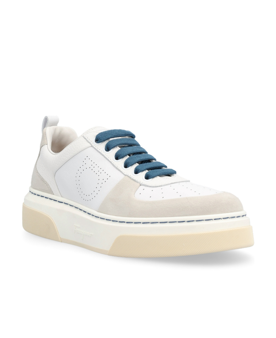 Ferragamo Cassina Low-top Sneakers In White
