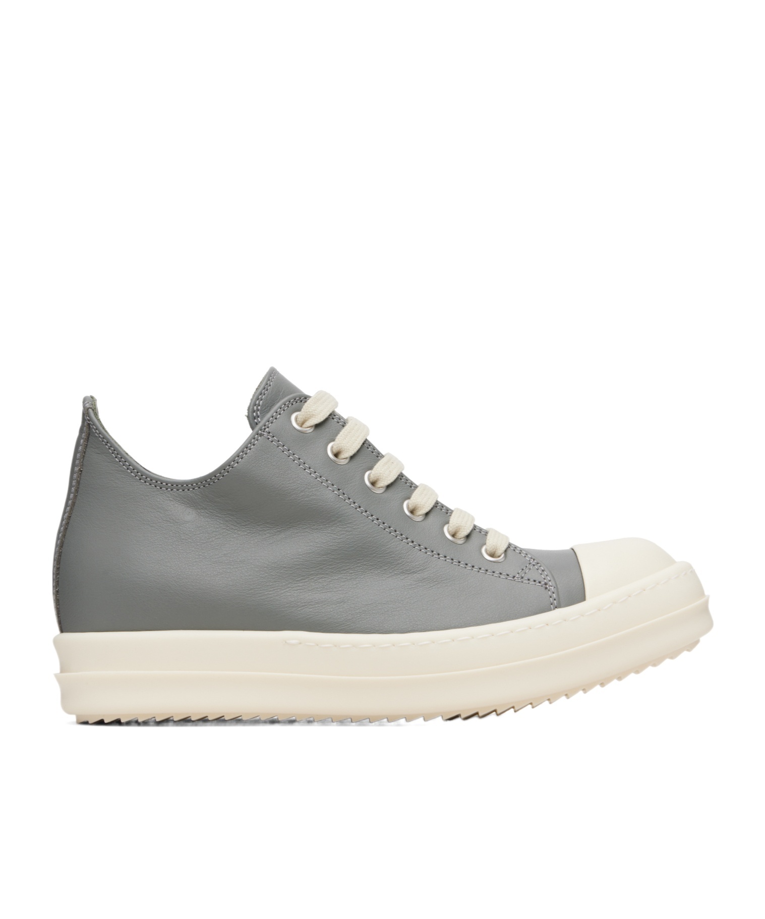Rick Owens Gray Concordians Low Sneaks Sneakers In Gray
