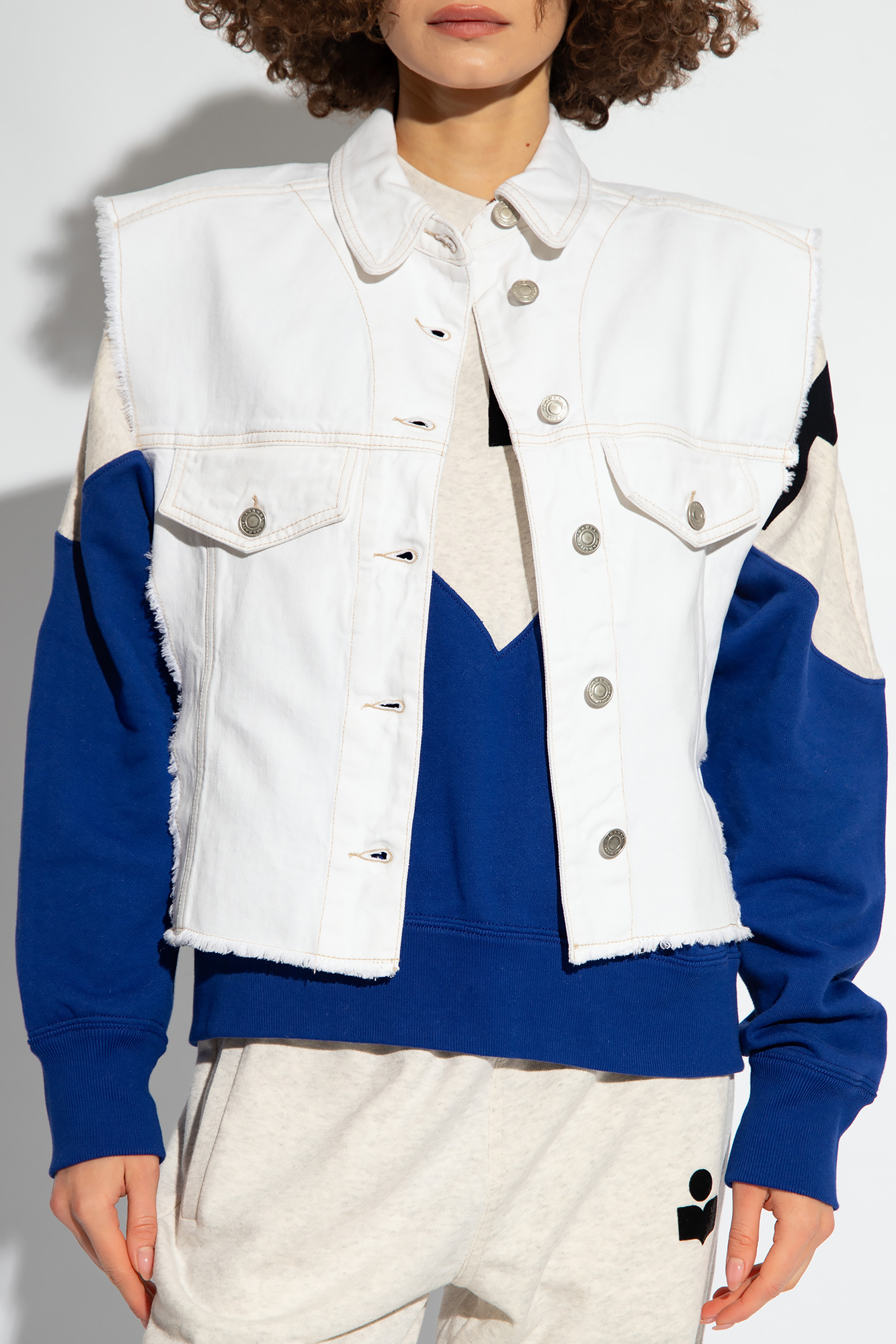 Isabel Marant White Tyra Vest In White