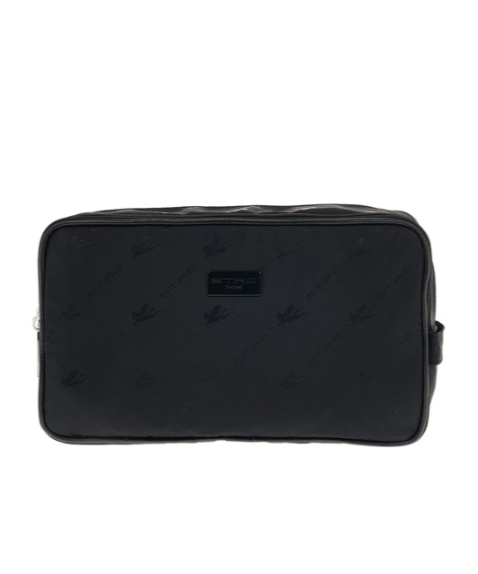 Etro Zipper Clutch In Black