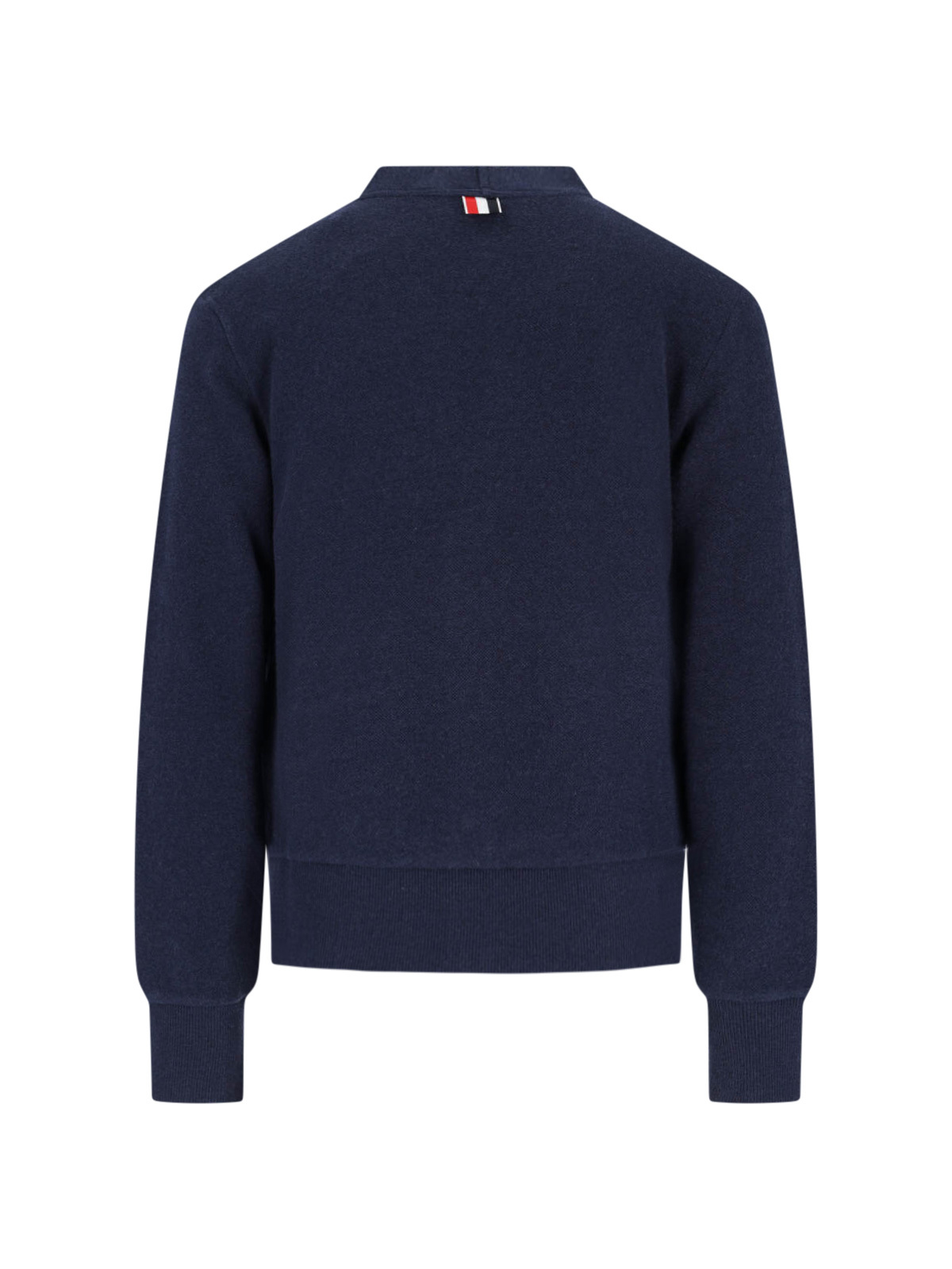 Thom Browne Knitwear With V-neckline And Ribbed Finish