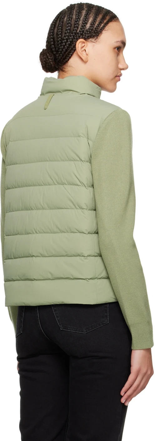 Mackage Long-sleeved Quilted Down Jacket In Green