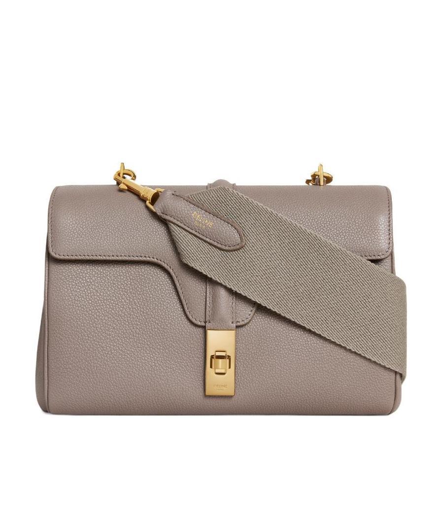 Celine Cabas 16 Logo Handbag In Gray