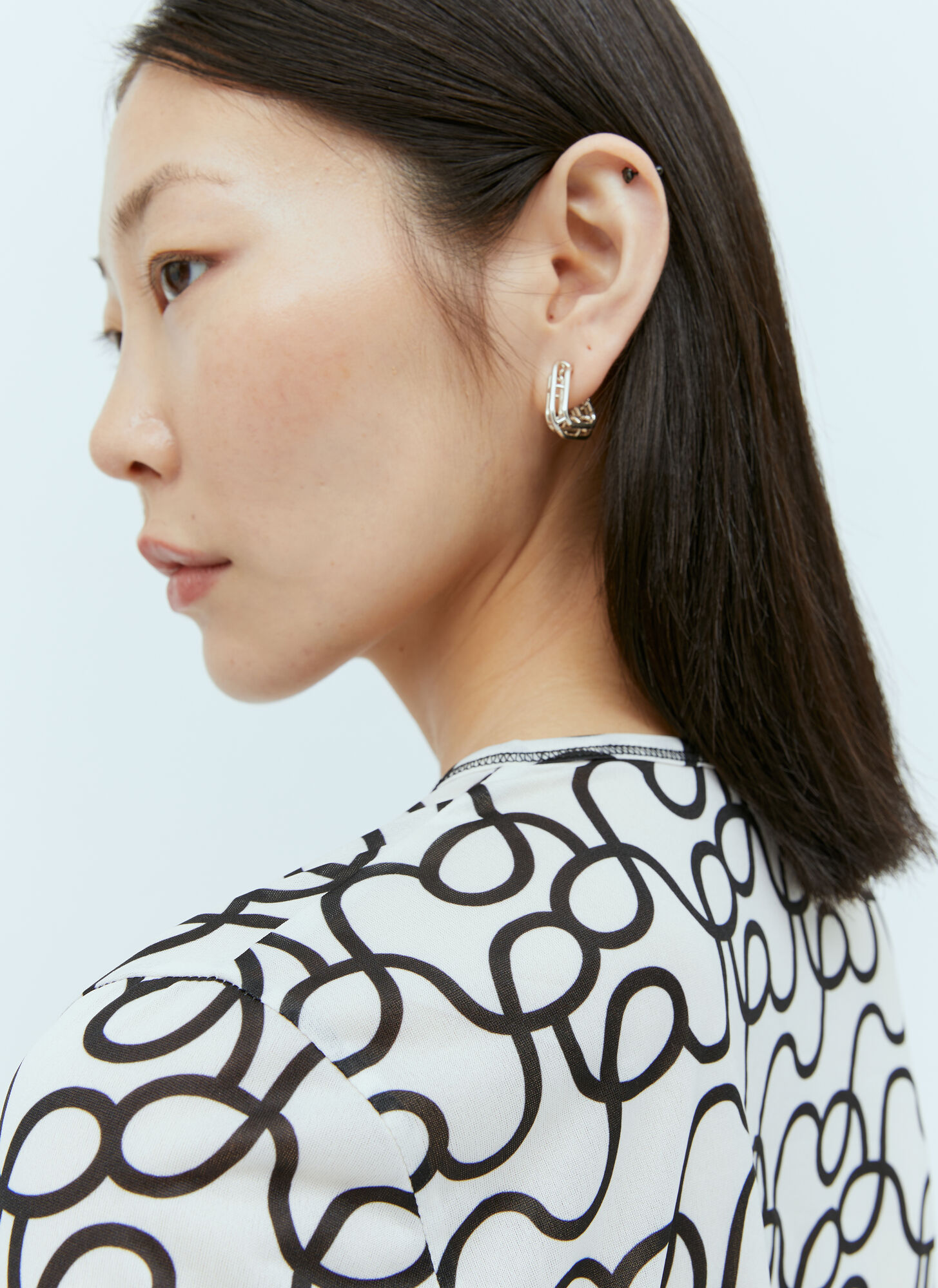 Rejina Pyo Pattern Printed Long-sleeved T-shirt In White