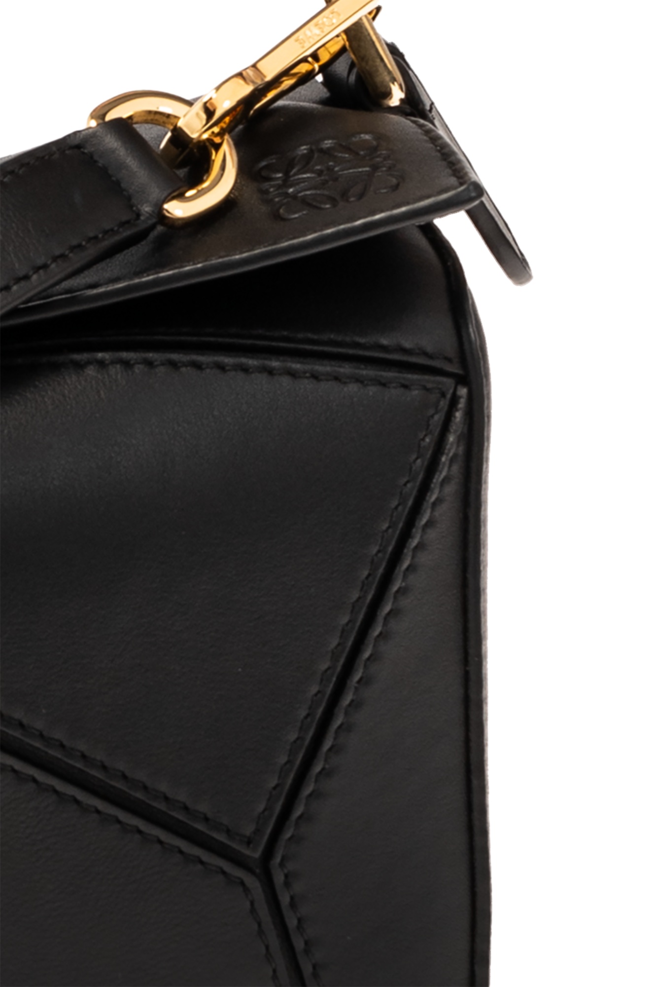 Loewe Small Puzzle Edge Bag In Black