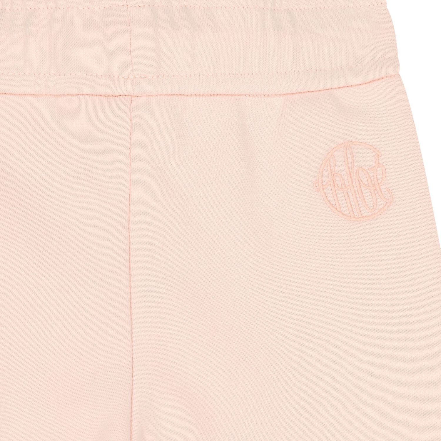 Chloé Logo-embroidered Track Pants In Nude