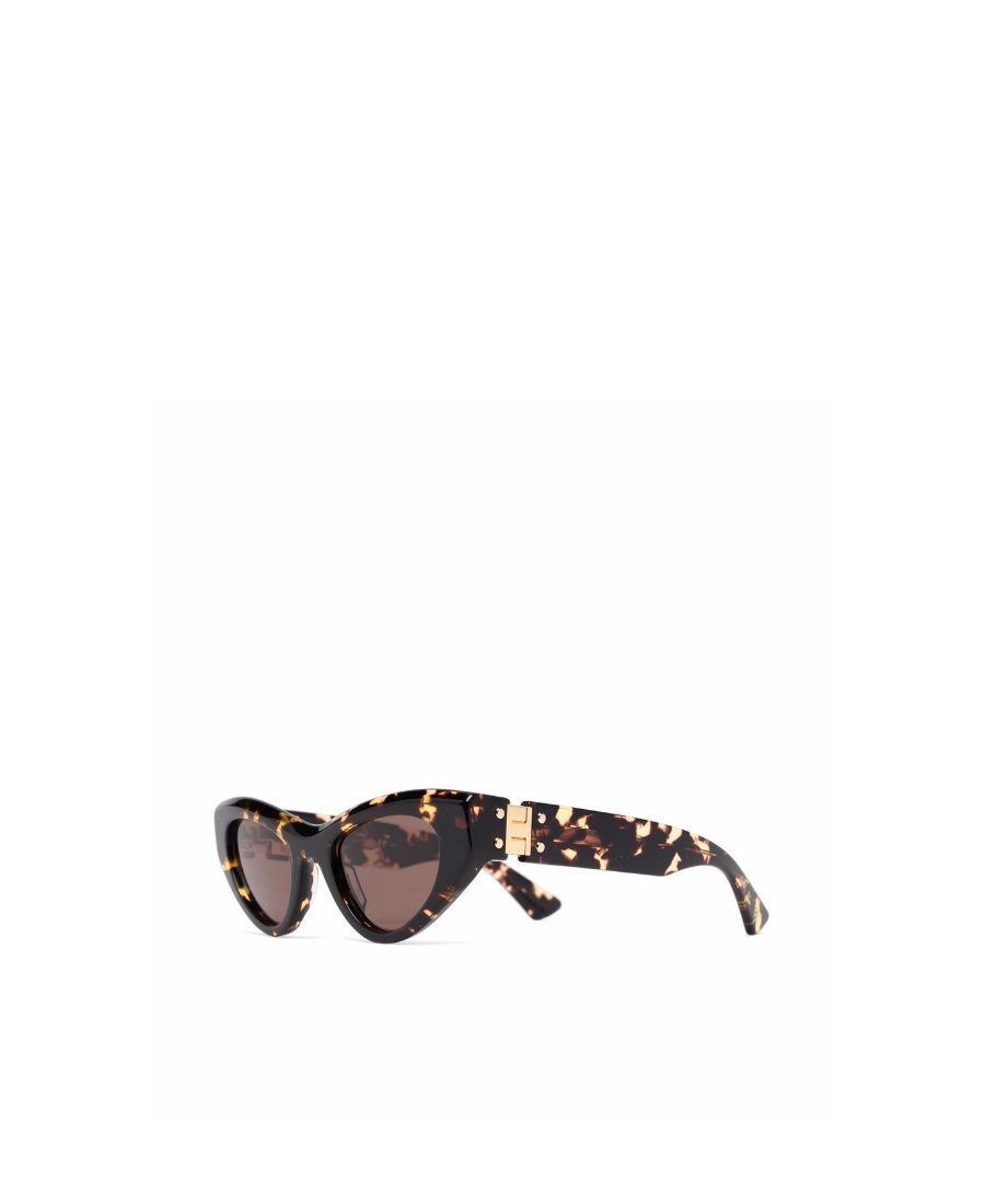 Shop Bottega Veneta Angle Cat-eye Sunglasses In Black