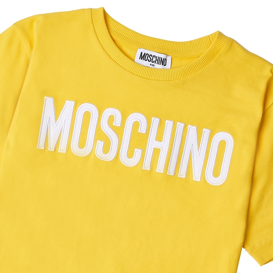 Moschino Item O-neck Short-sleeved T-shirt In Yellow