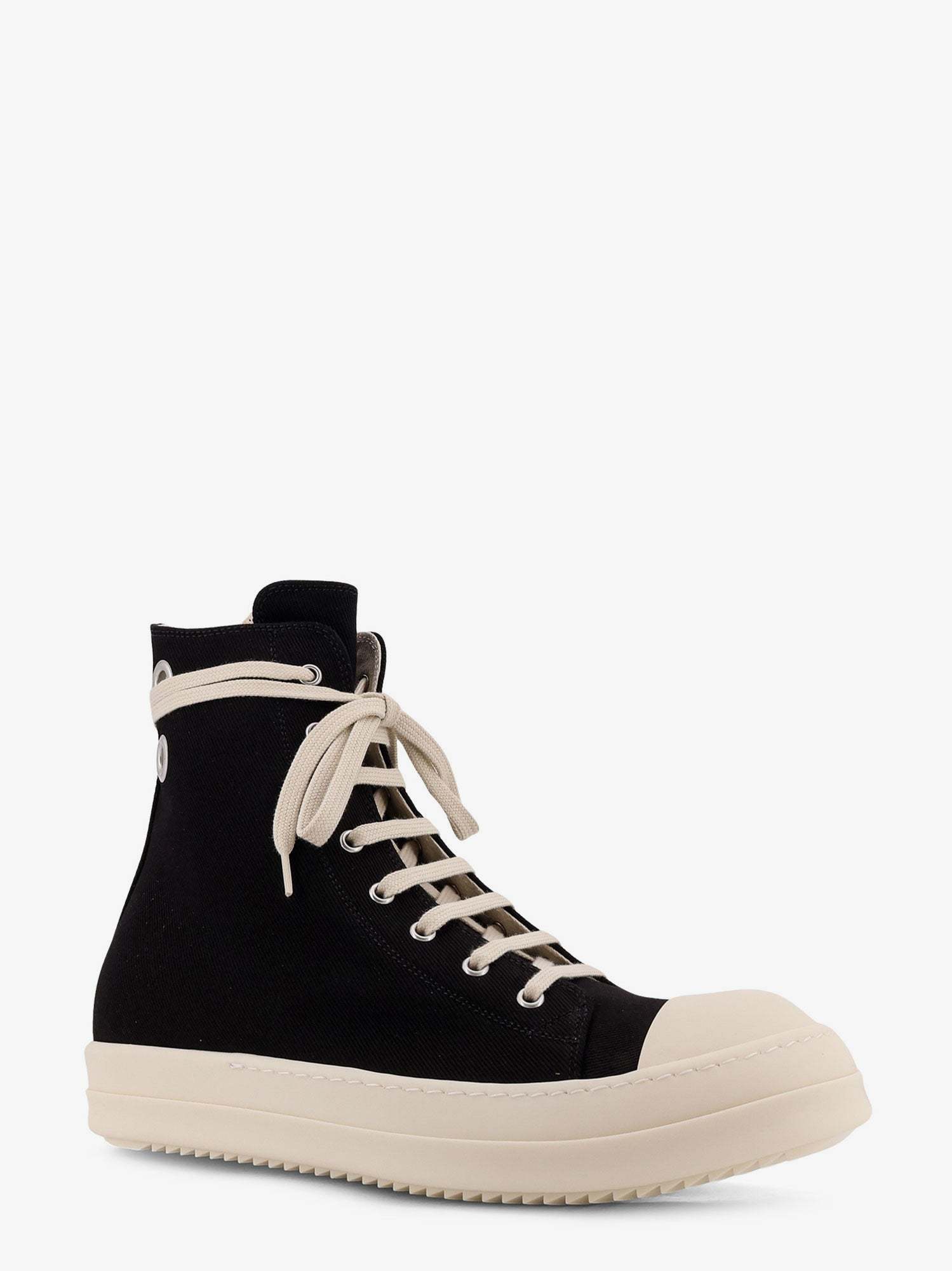 Rick Owens Drkshdw Lace-up High-top Casual Shoes In Black