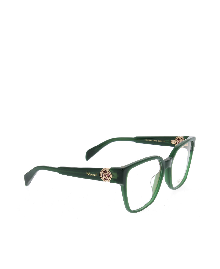 Chopard Eyewear Square Frame Glasses In Green
