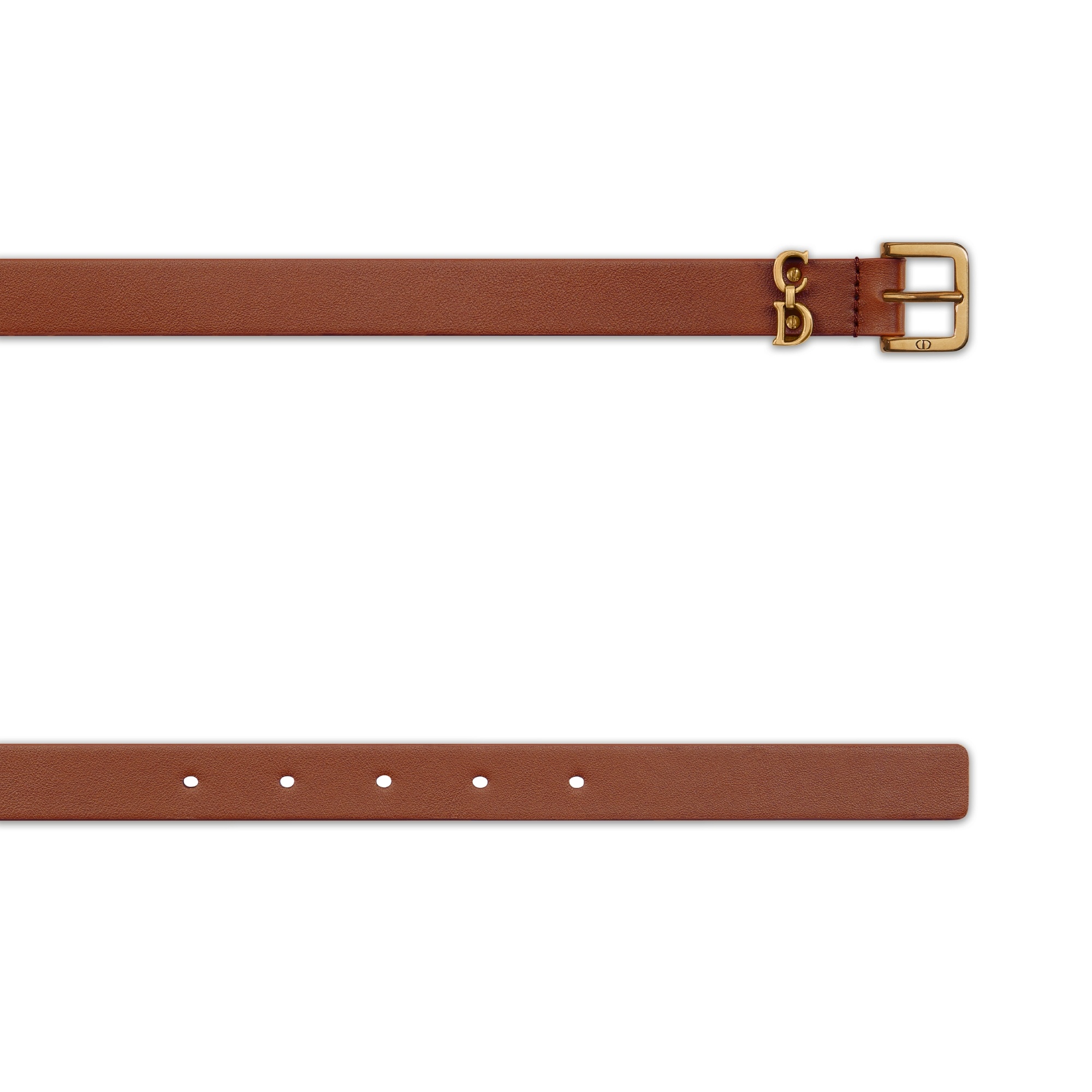 Dior Saddle Loop Belt In Brown