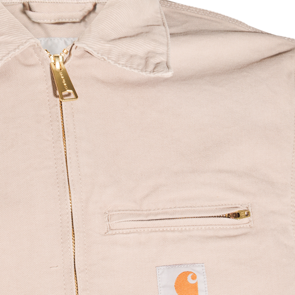 Carhartt Long Sleeve Zip-up Jacket In Nude