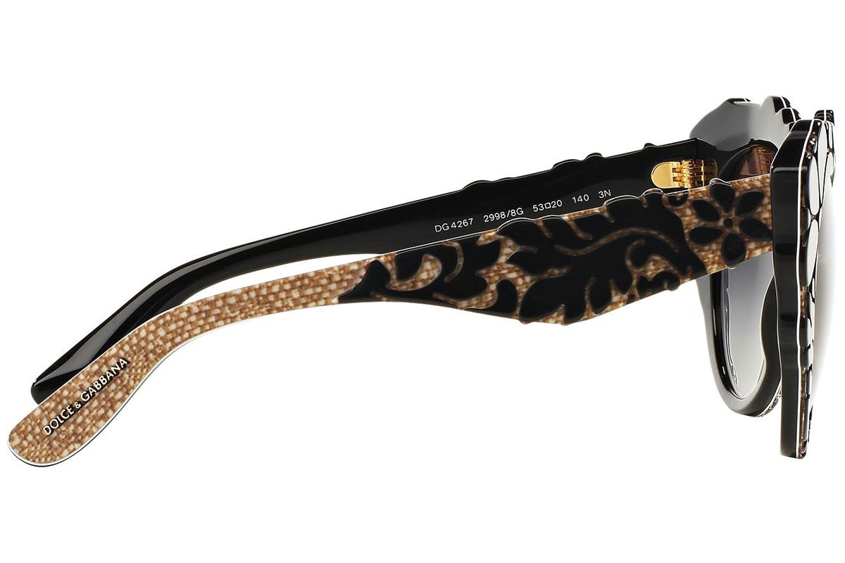 Dolce & Gabbana Logo Sunglasses In Black