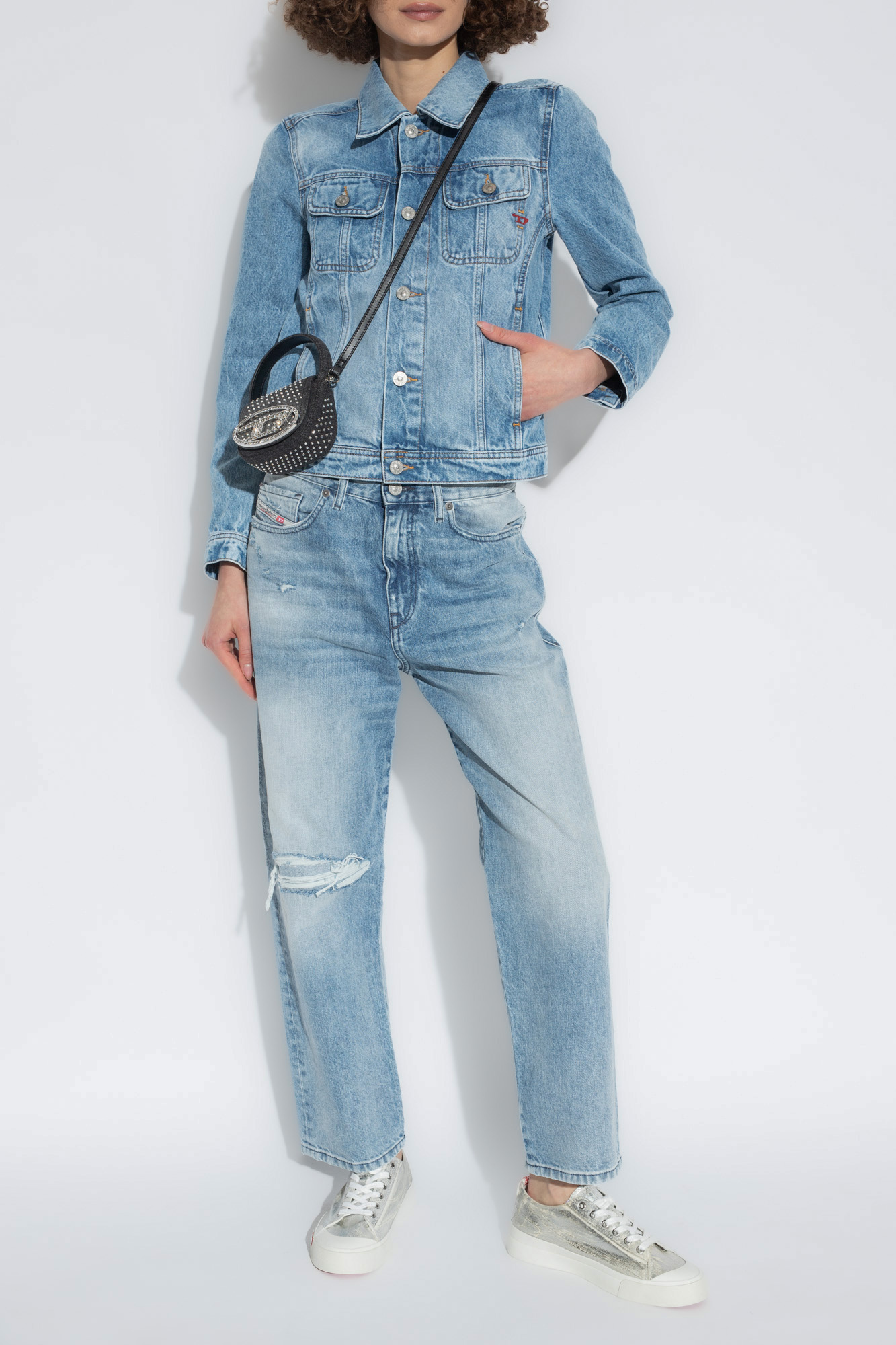 Diesel 2016 D-air Mid-rise Boyfriend Jeans In Blue