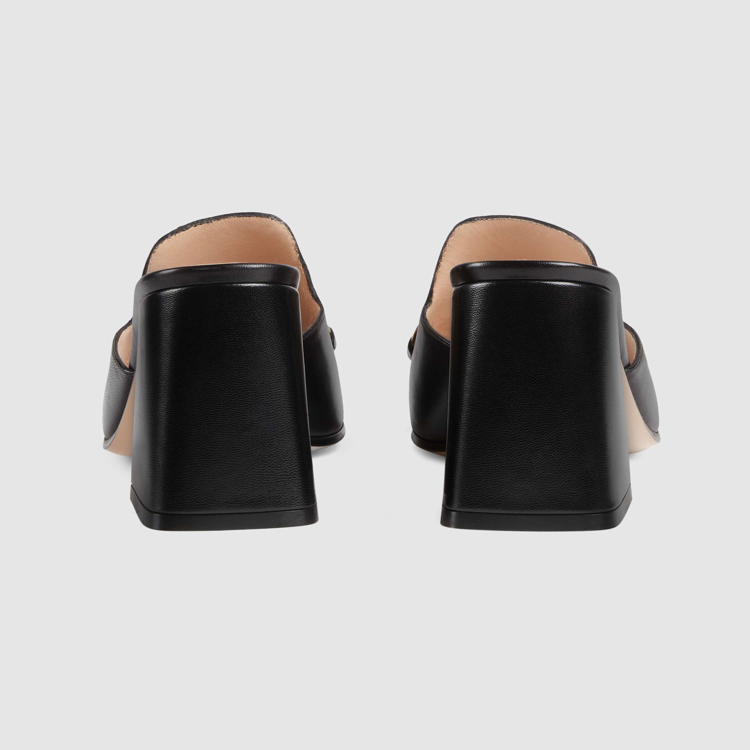 Gucci Horsebit Mule Sandals In Black