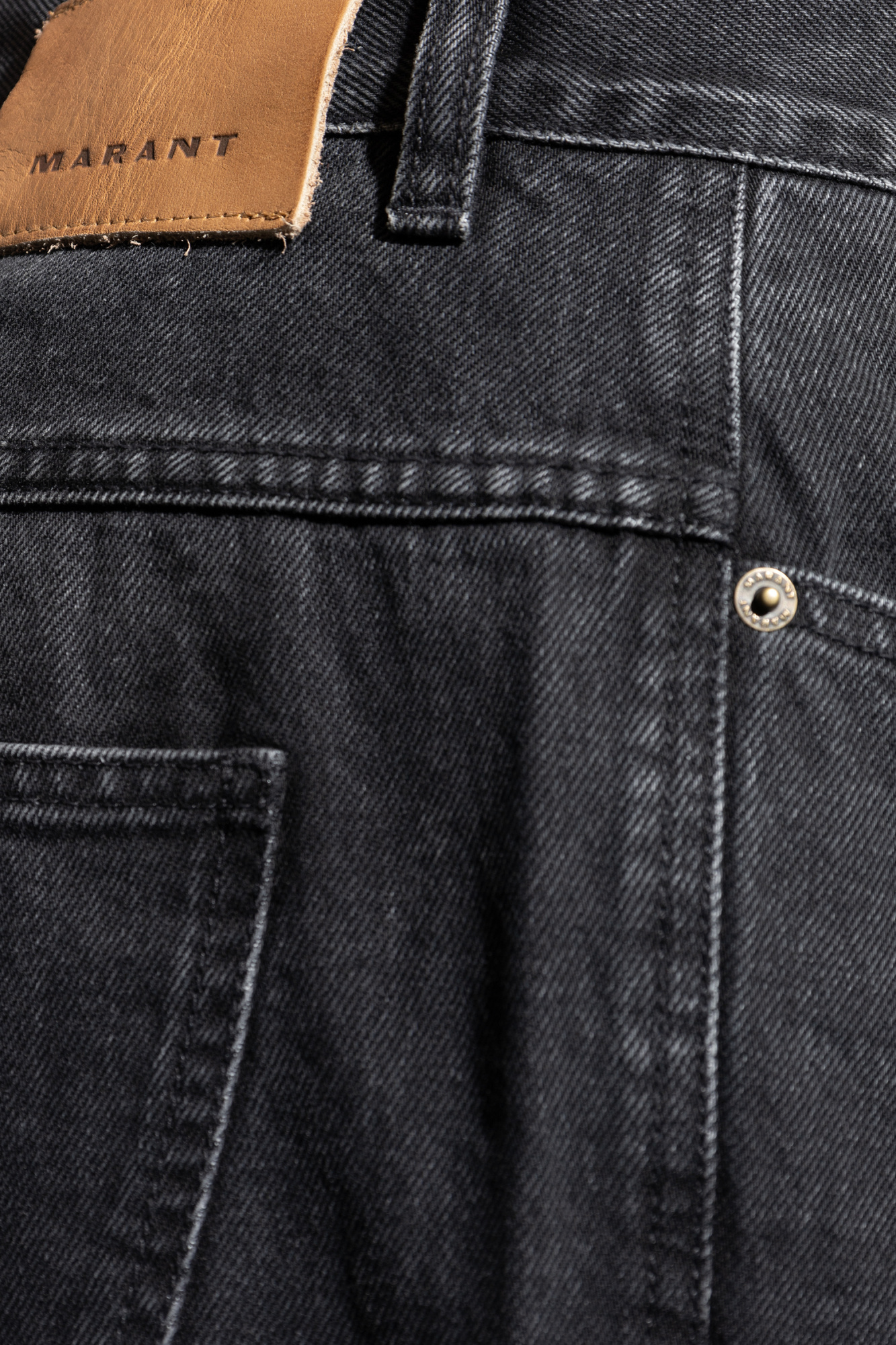 Isabel Marant Belt Loop Jeans In Gray