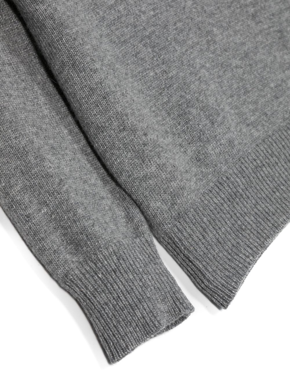 Stone Island Compass-patch Crew-neck Jumper In Gray
