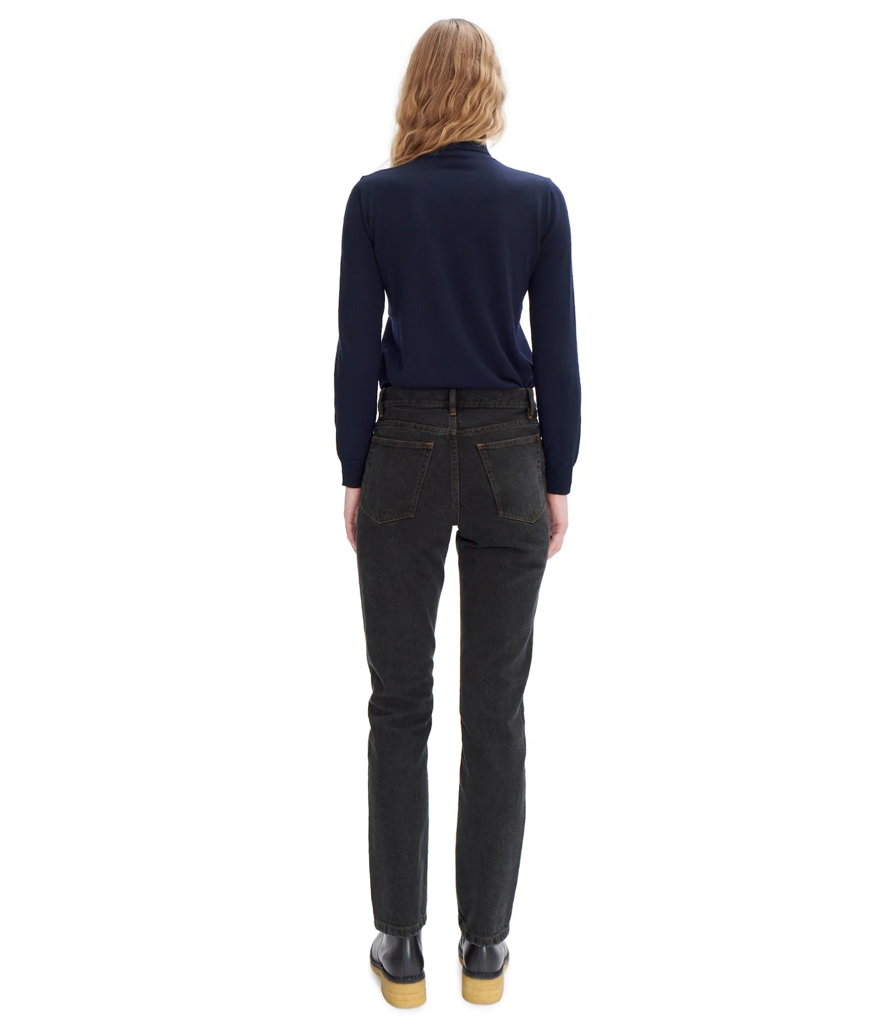 Apc Molly High-waist Jeans In Black