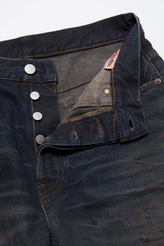 Acne Studios 2021f High-rise Loose-fit Jeans In Black