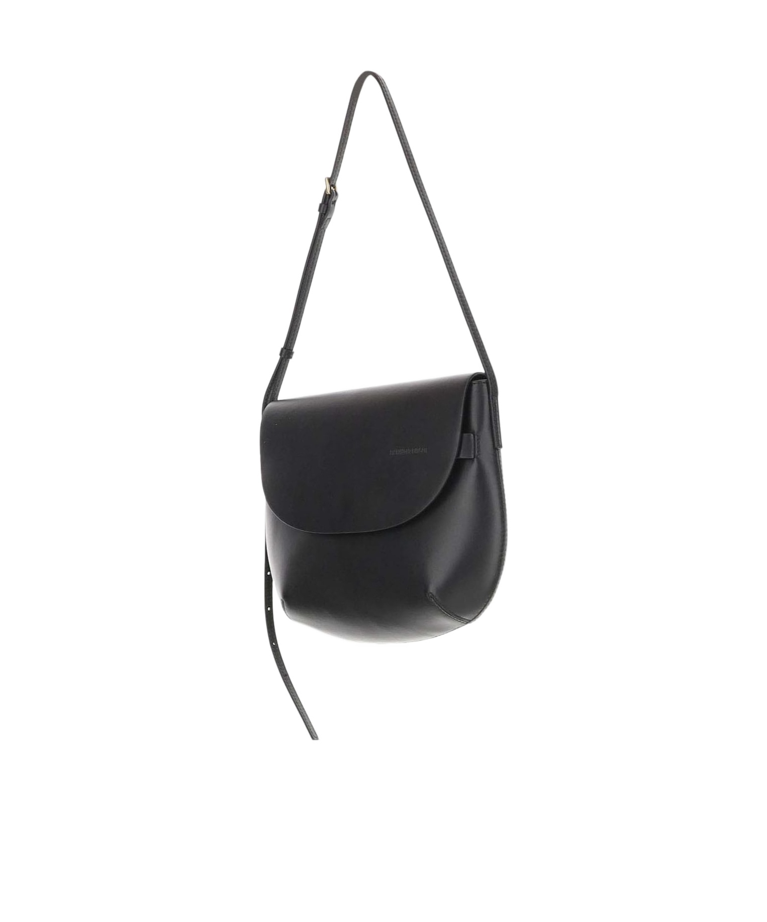 Shop By Malene Birger Maellon Leather Shoulder Bag In Black