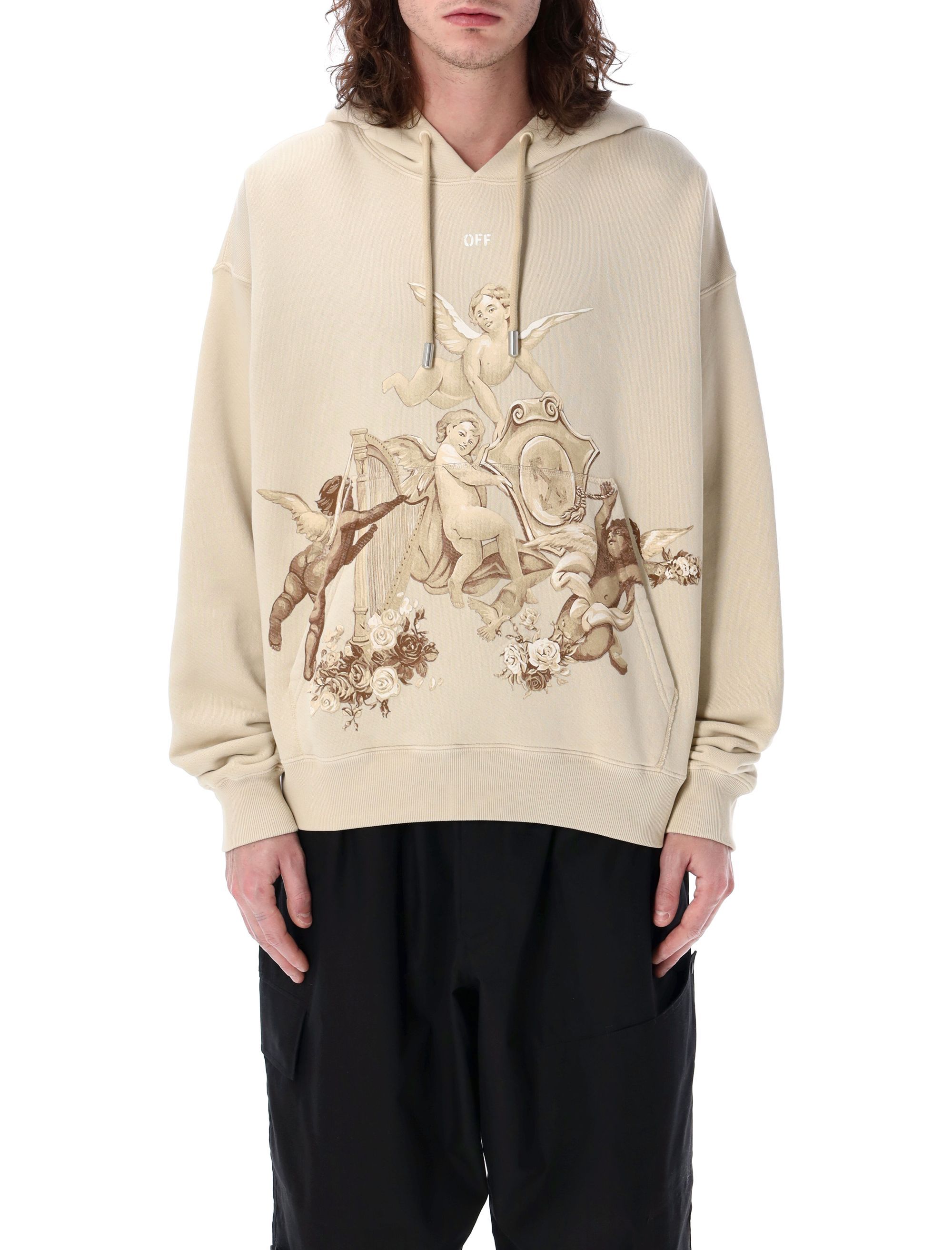 Off-white Men's Putti Skate Hoodie In Nude