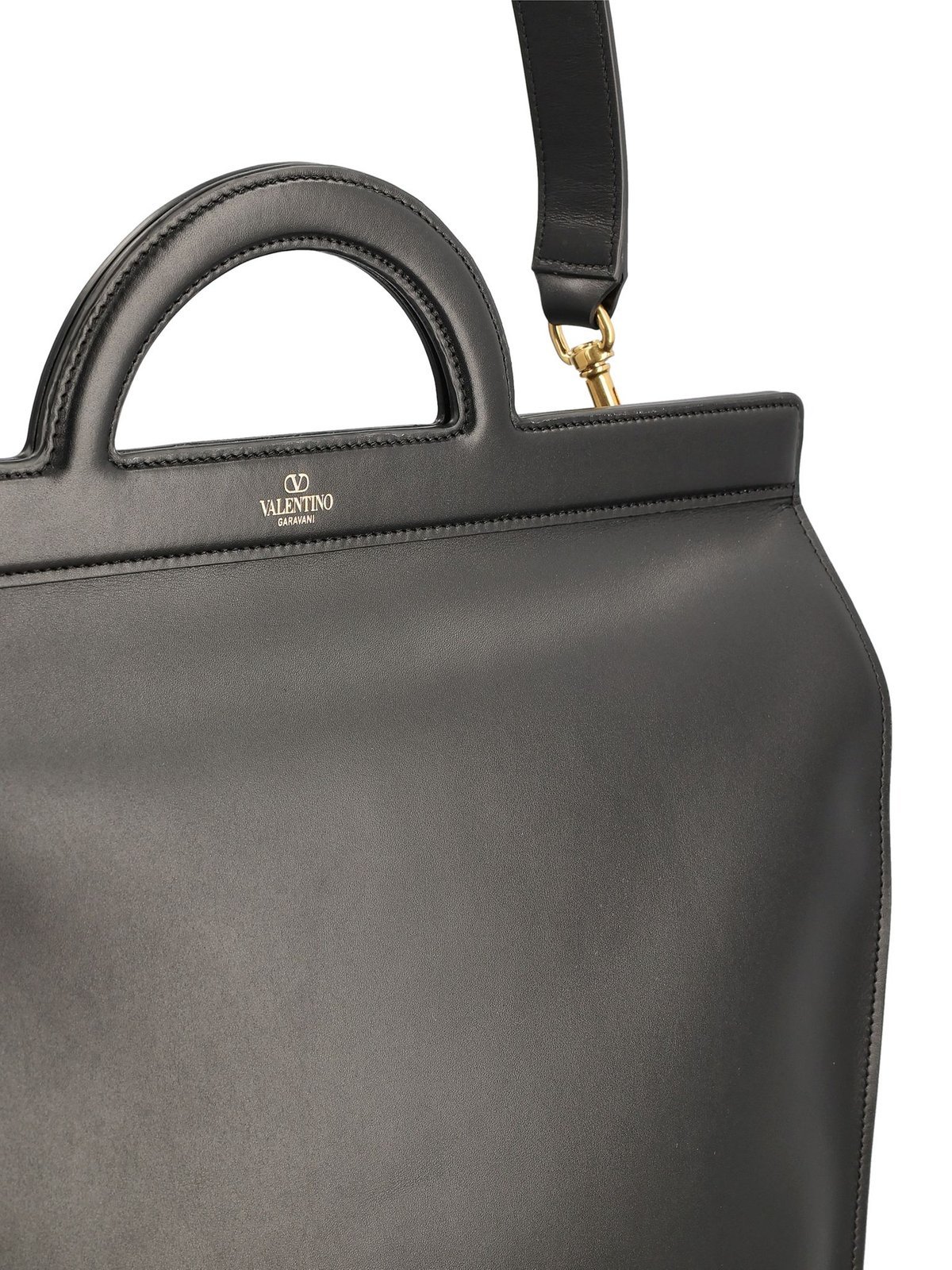 Valentino Logo-print Tote Bag In Black