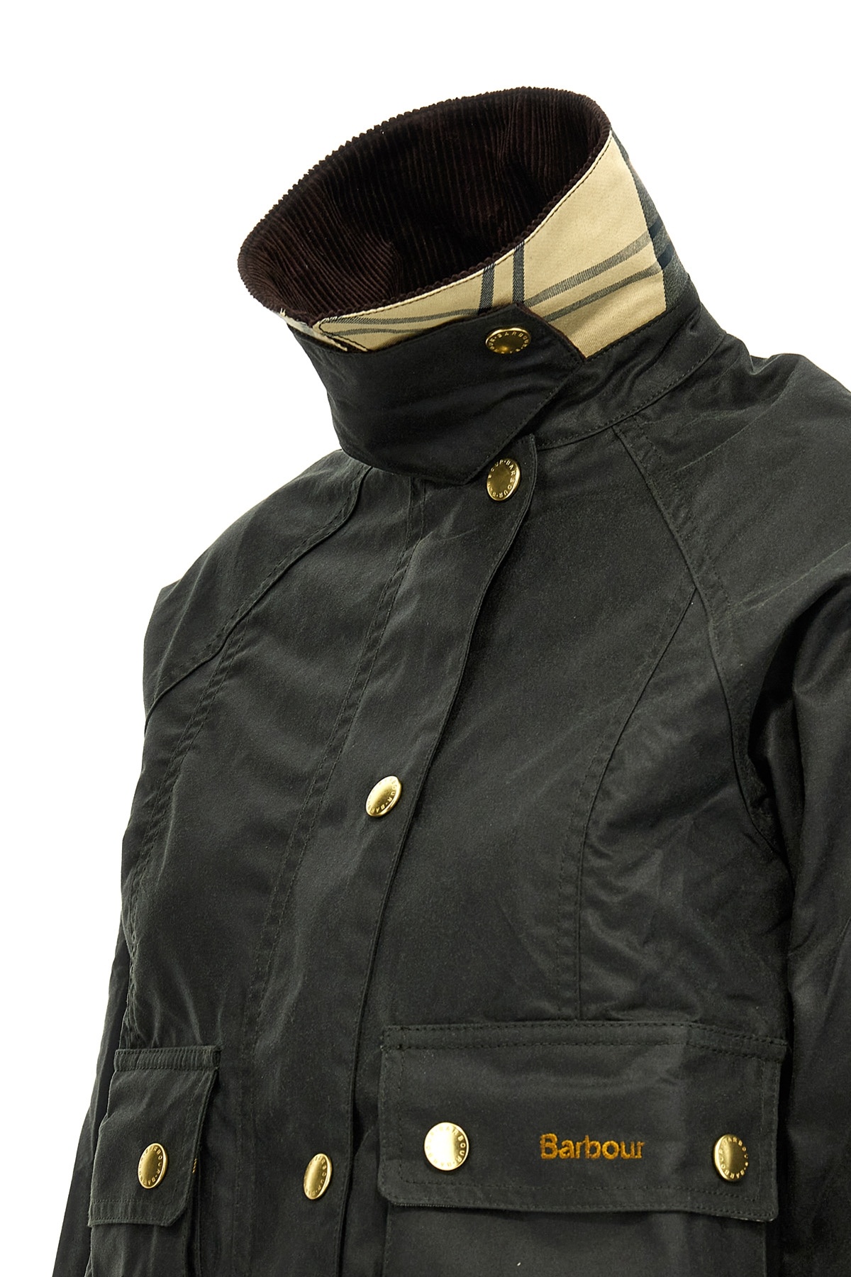 Barbour Cropped Beadnell Jacket In Green