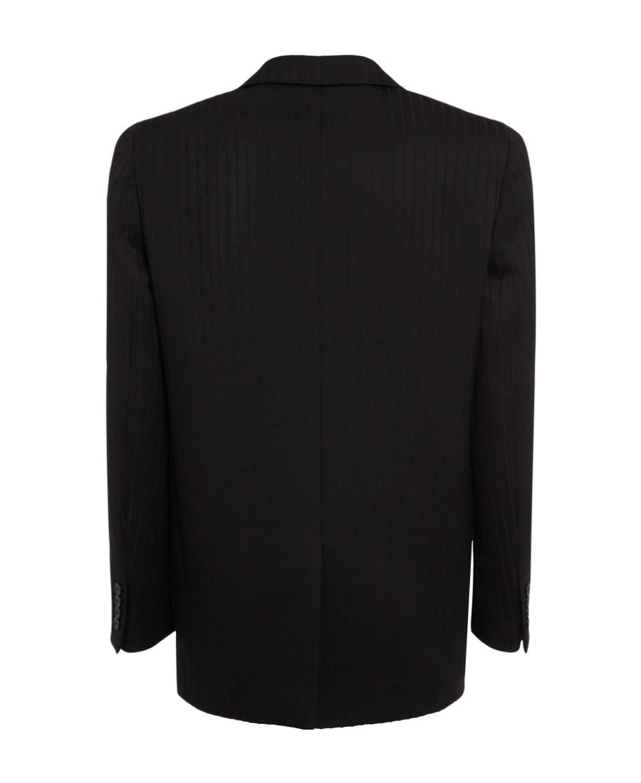 Saint Laurent Double-breasted Suit Jacket In Black