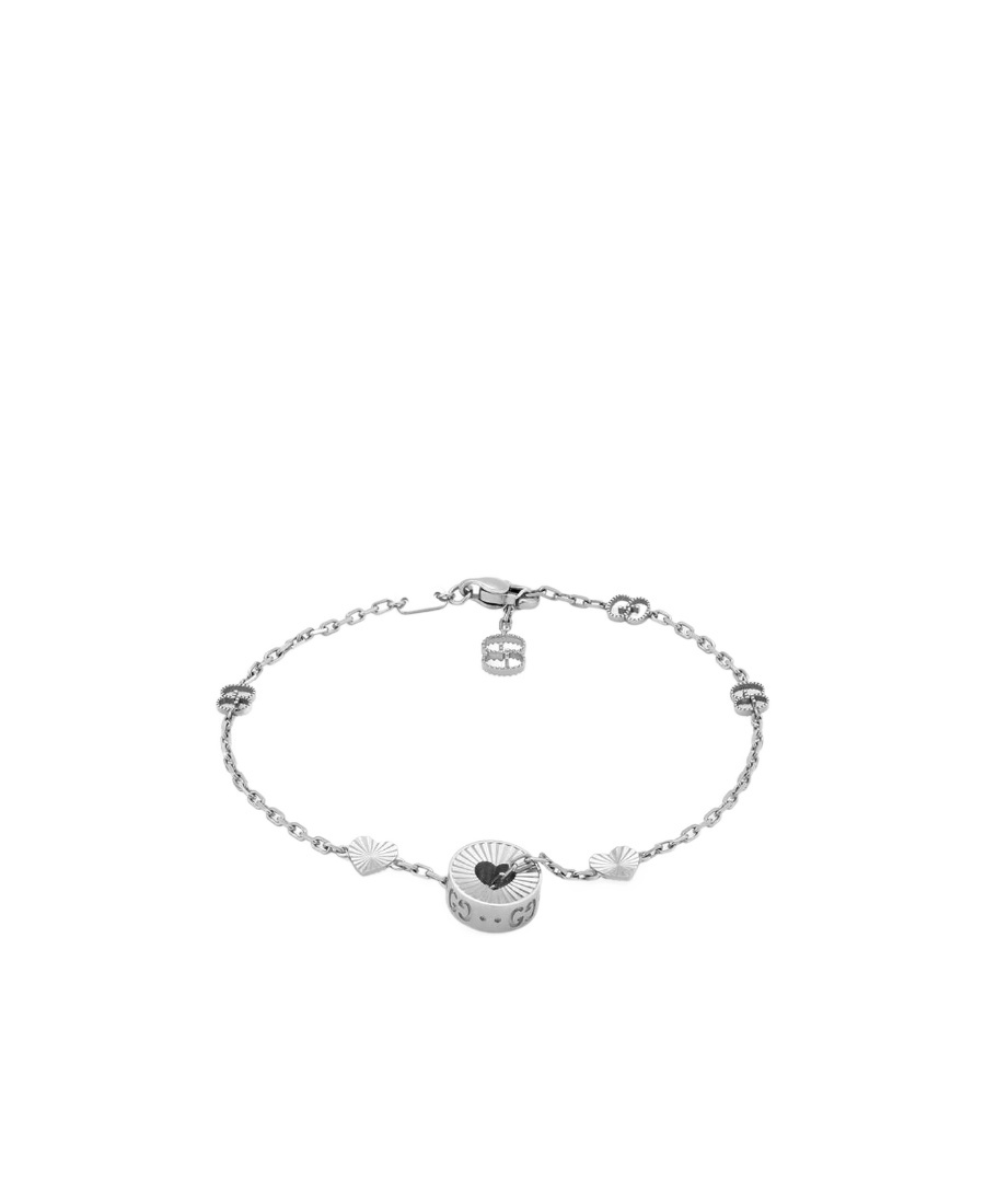 Gucci Logo Bracelet In Gray