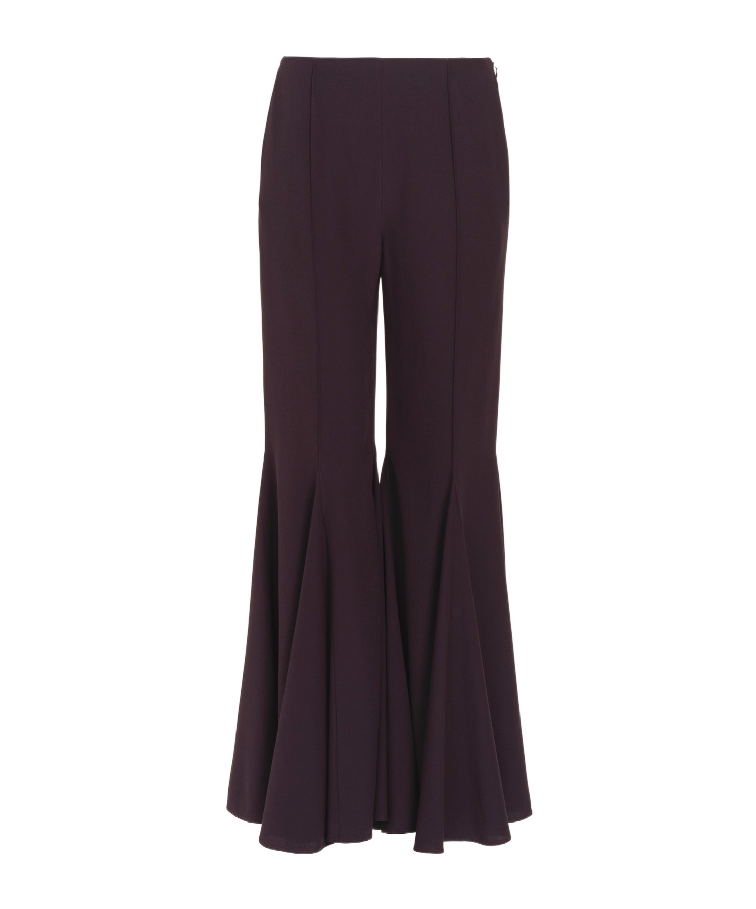 Shop Chloé Flared Leg Trousers In Black