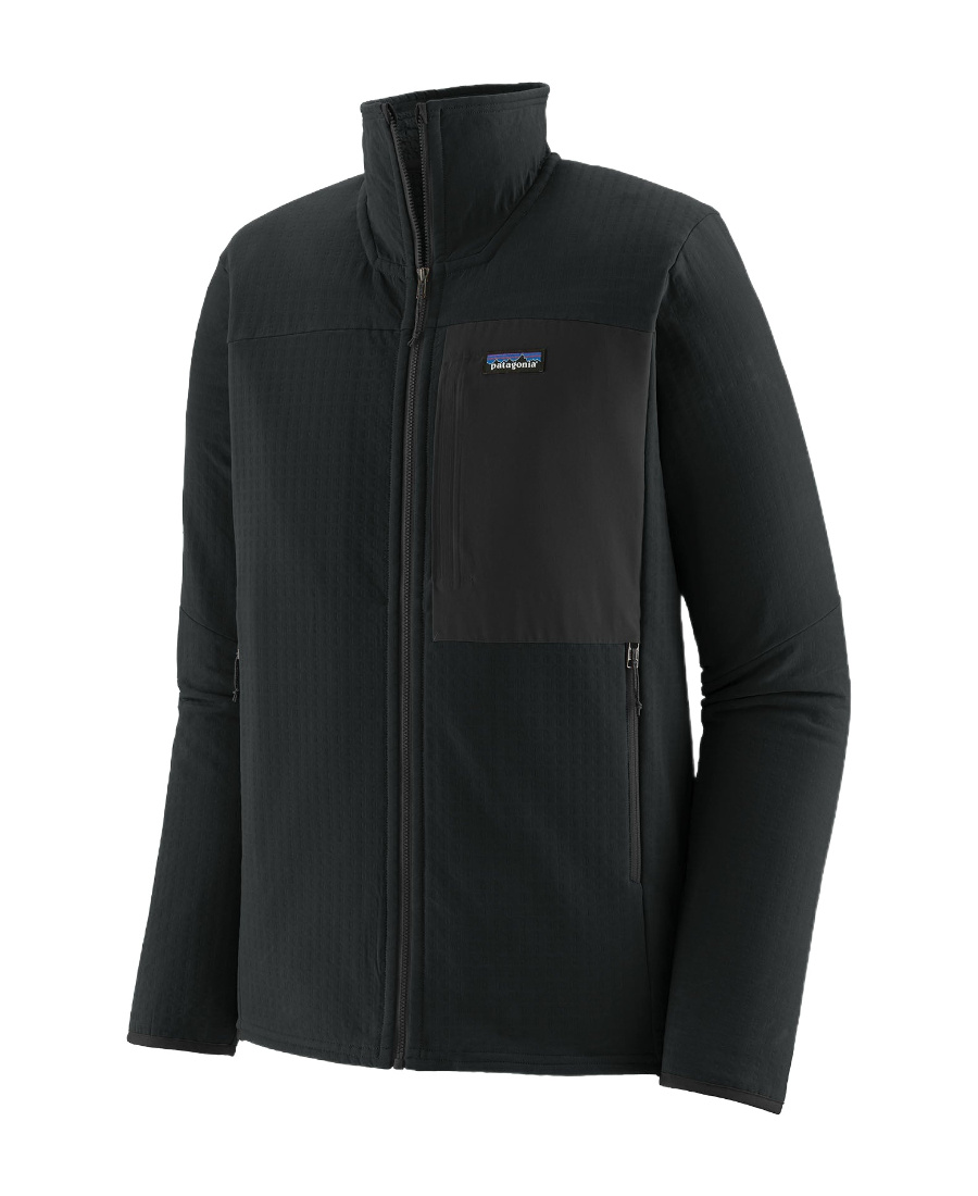 Patagonia R2 Techface Zip-up Jacket In Black