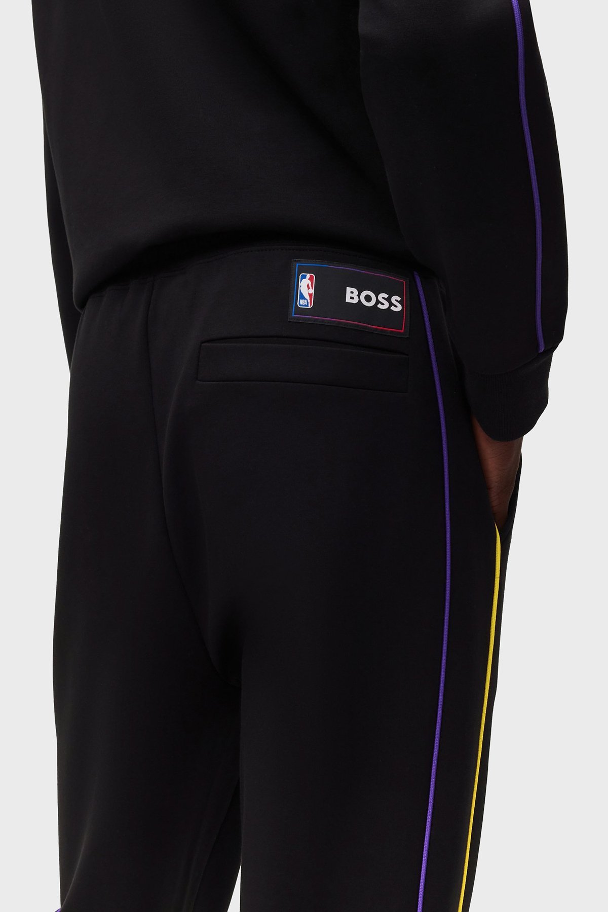 Hugo Boss X Nba Los Angeles Lakers Track Pants In Black