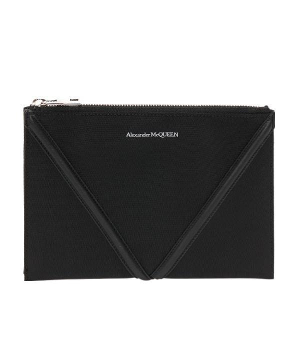 ALEXANDER MCQUEEN LOGO-PRINT ENVELOPE CLUTCH