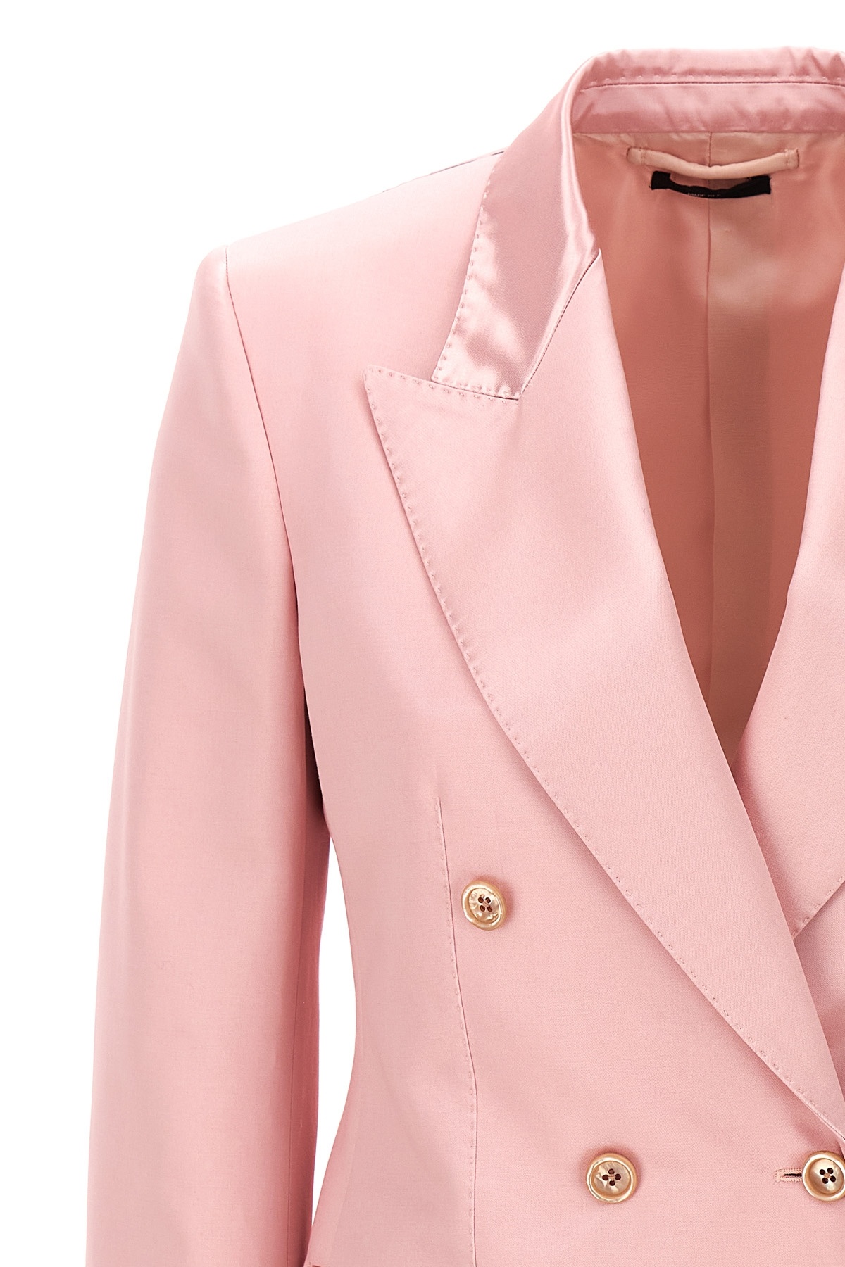 Tom Ford Double-breasted Design Tailored Jacket In Pink