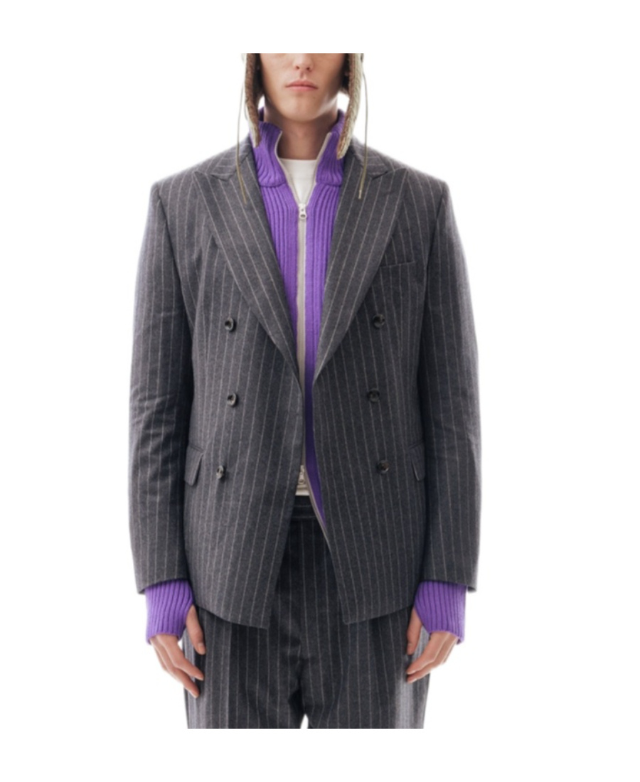 Lc23 Long Sleeved Suit Jacket In Black