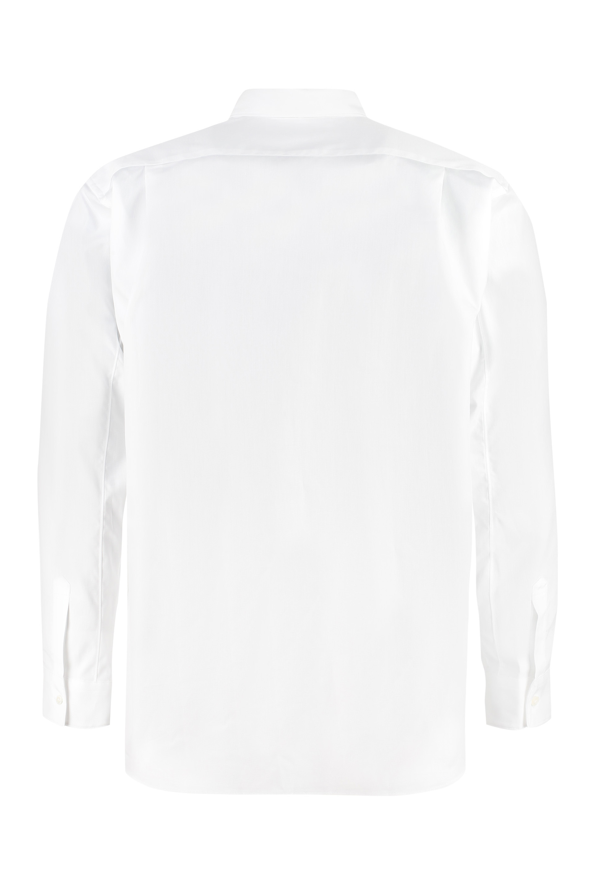 Comme Des Garçons Long Sleeve Shirt Featuring Button Cuffs In White