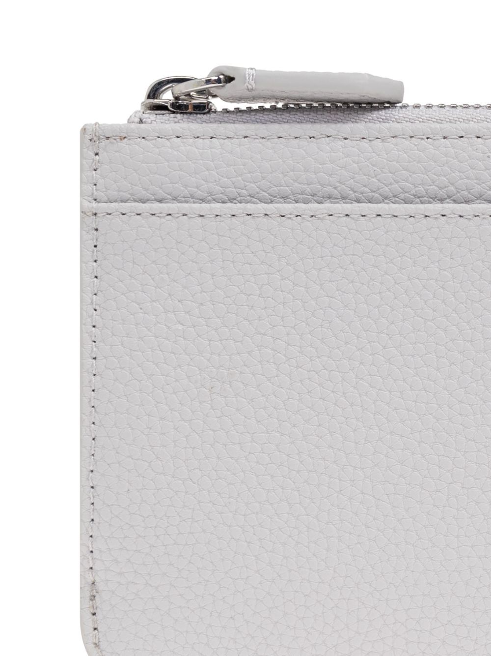Shop Emporio Armani Debossed Logo Wallet In White