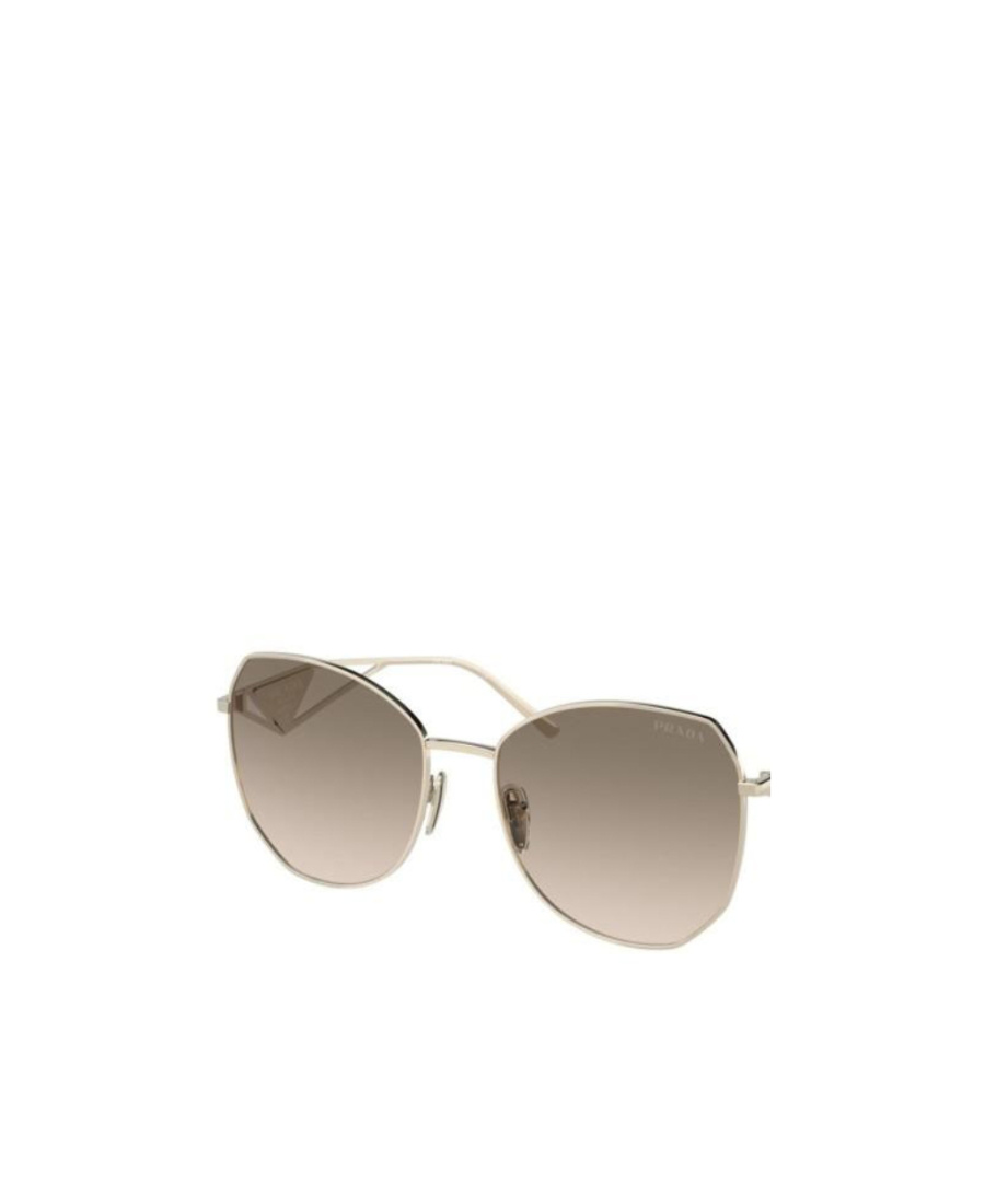 Shop Prada Eyewear Round Frame Sunglasses In Brown