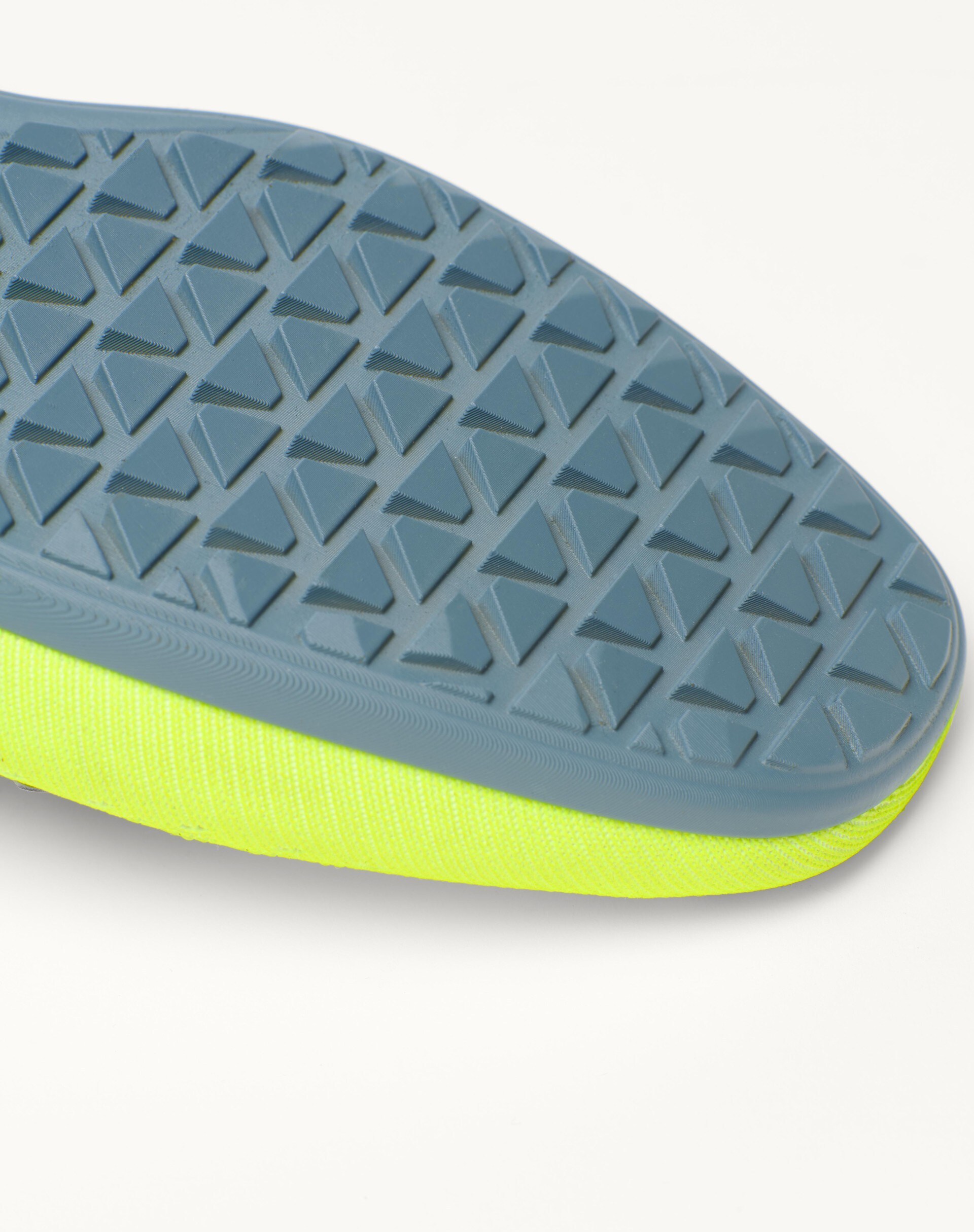 Valentino Lime Green And Fluorescent Orange Sporty Sneakers In Cotton And Pu Bold Design In Yellow