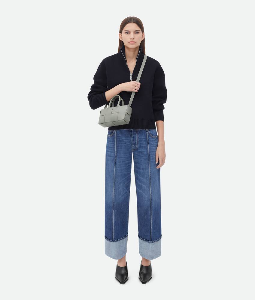 Bottega Veneta Mini Arco Tote Bag In Gray
