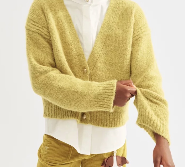 Dior Long-sleeved Cardigan In Brown