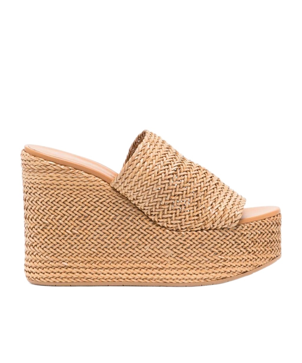 Casadei Twiga 120mm Wedge Mules In Nude