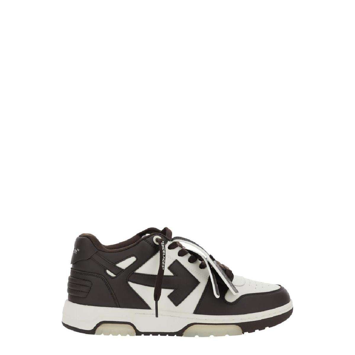 Off-white Color-block Low-top Sneakers With Bold Arrow Motifs In Black