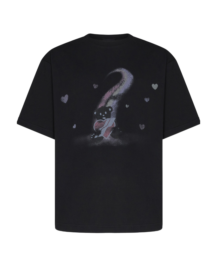 We11 Done Teddy Bear Graphic-print T-shirt In Black