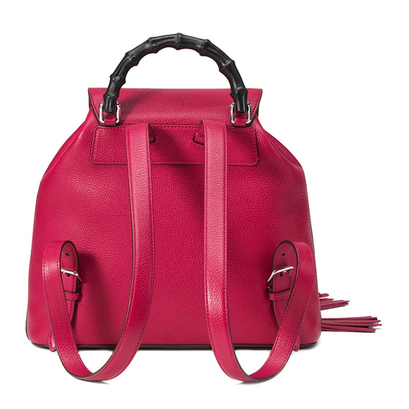 Gucci Grain Logo Backpack In Red