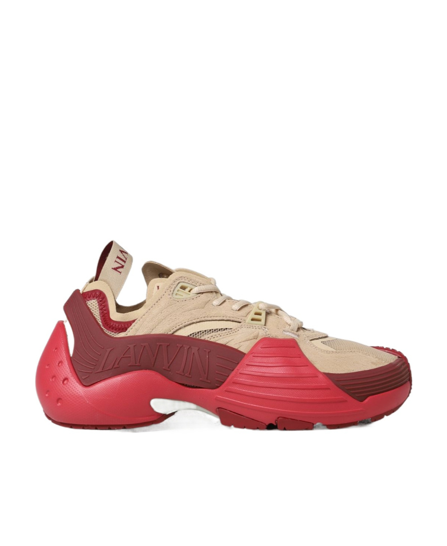 Lanvin Flash-x Platform Sole Low-cut Sneakers In Red