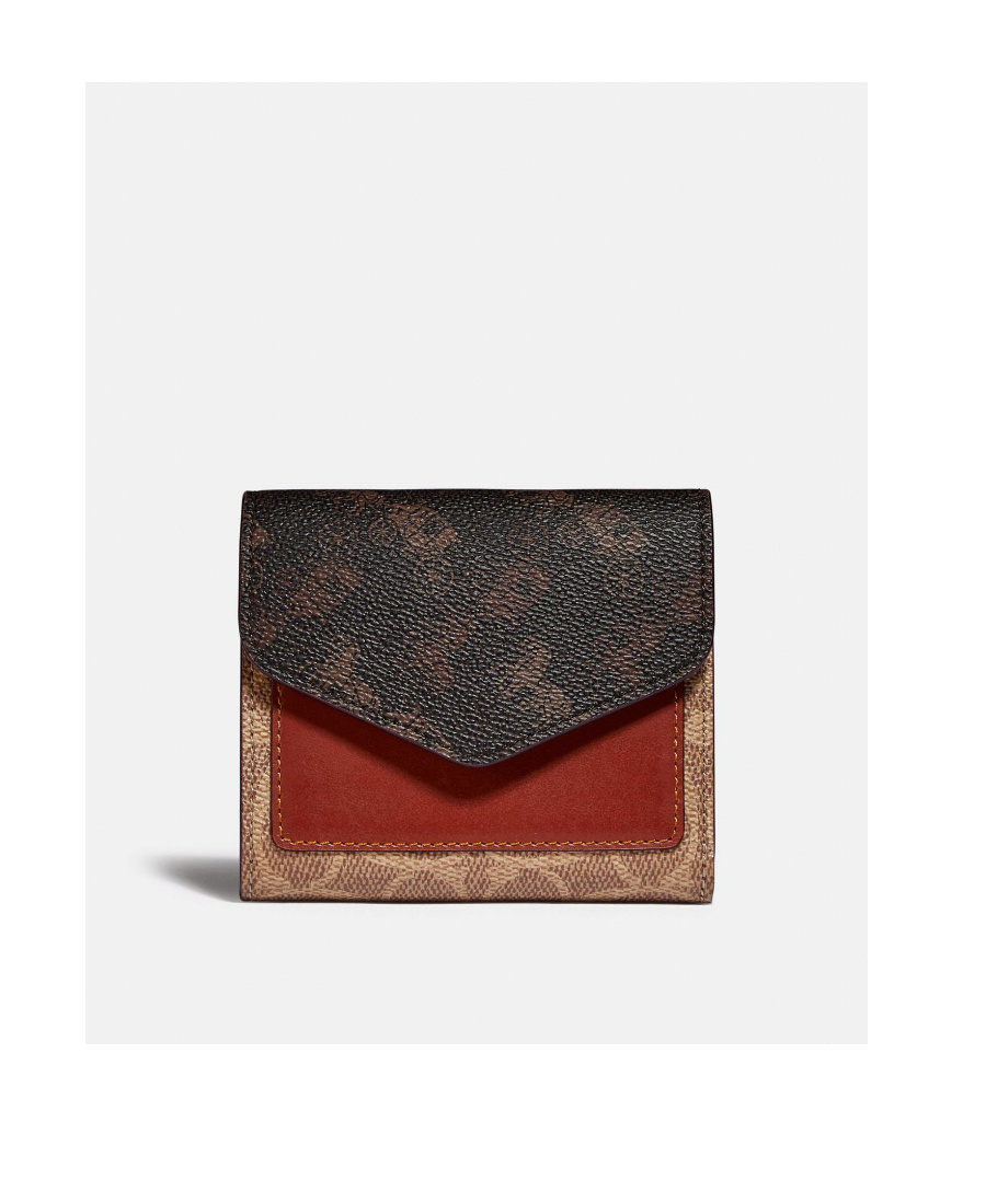 Coach Logo-print Bi-fold Leather Wallet In Black