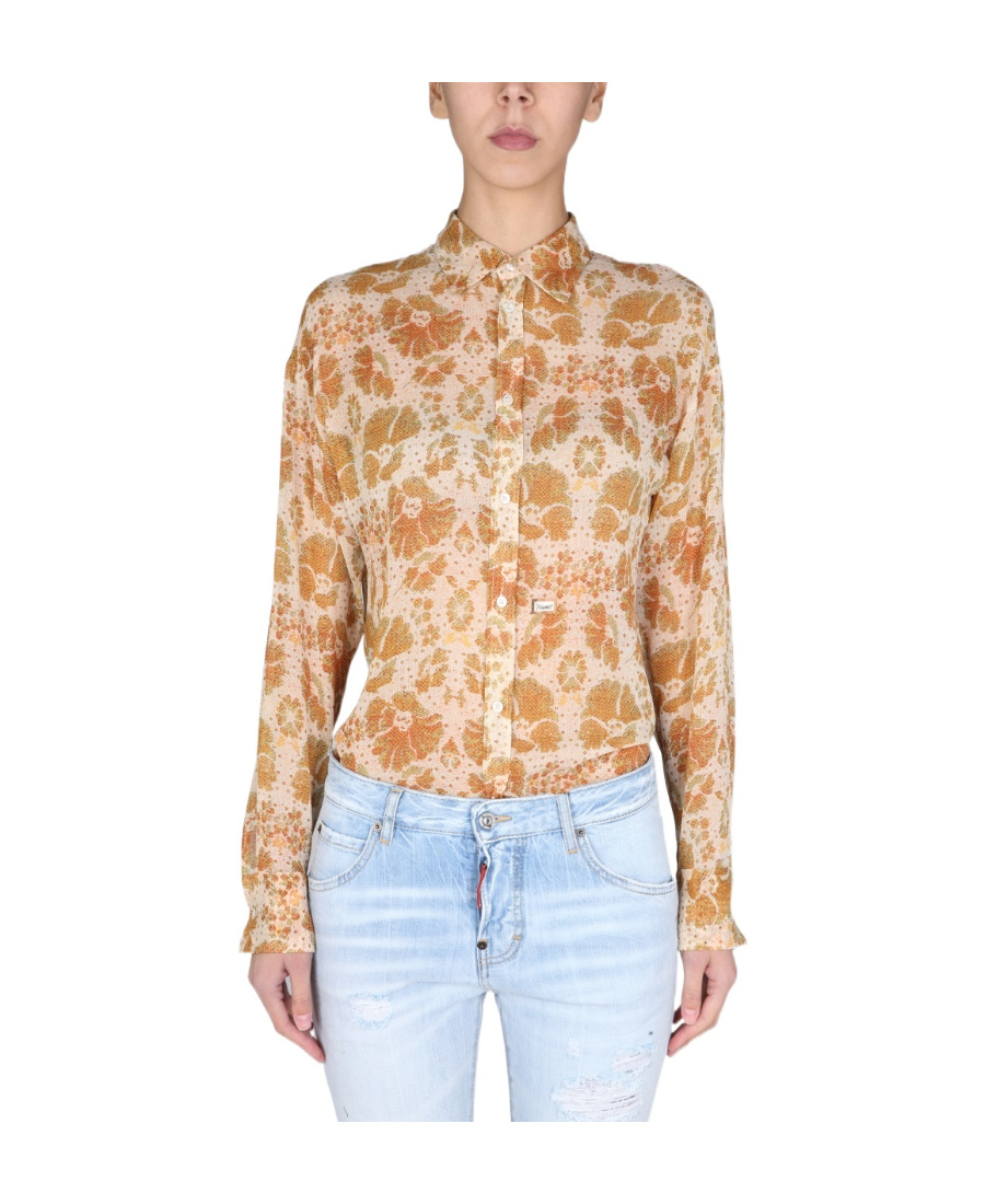 Dsquared2 Dsquared Women Crepe Shirt In Nude