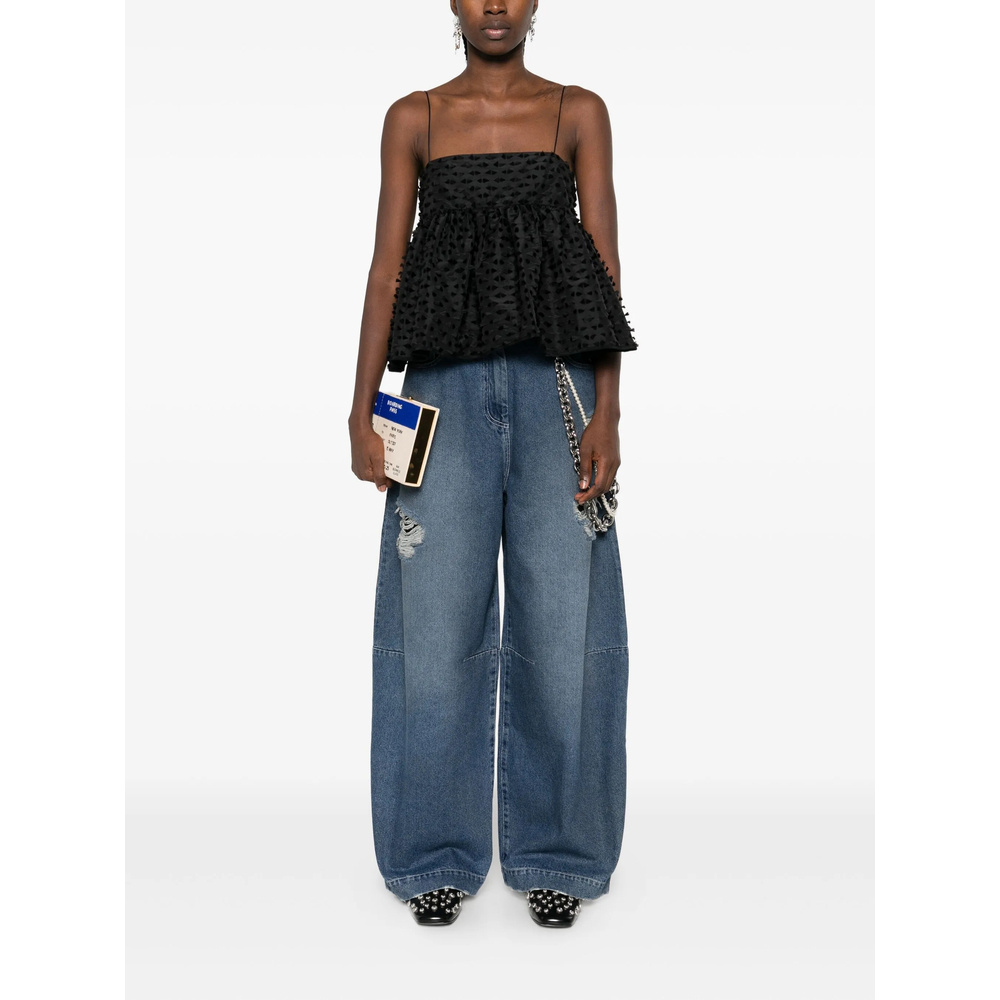 Simone Rocha Wide-leg Jeans In Blue