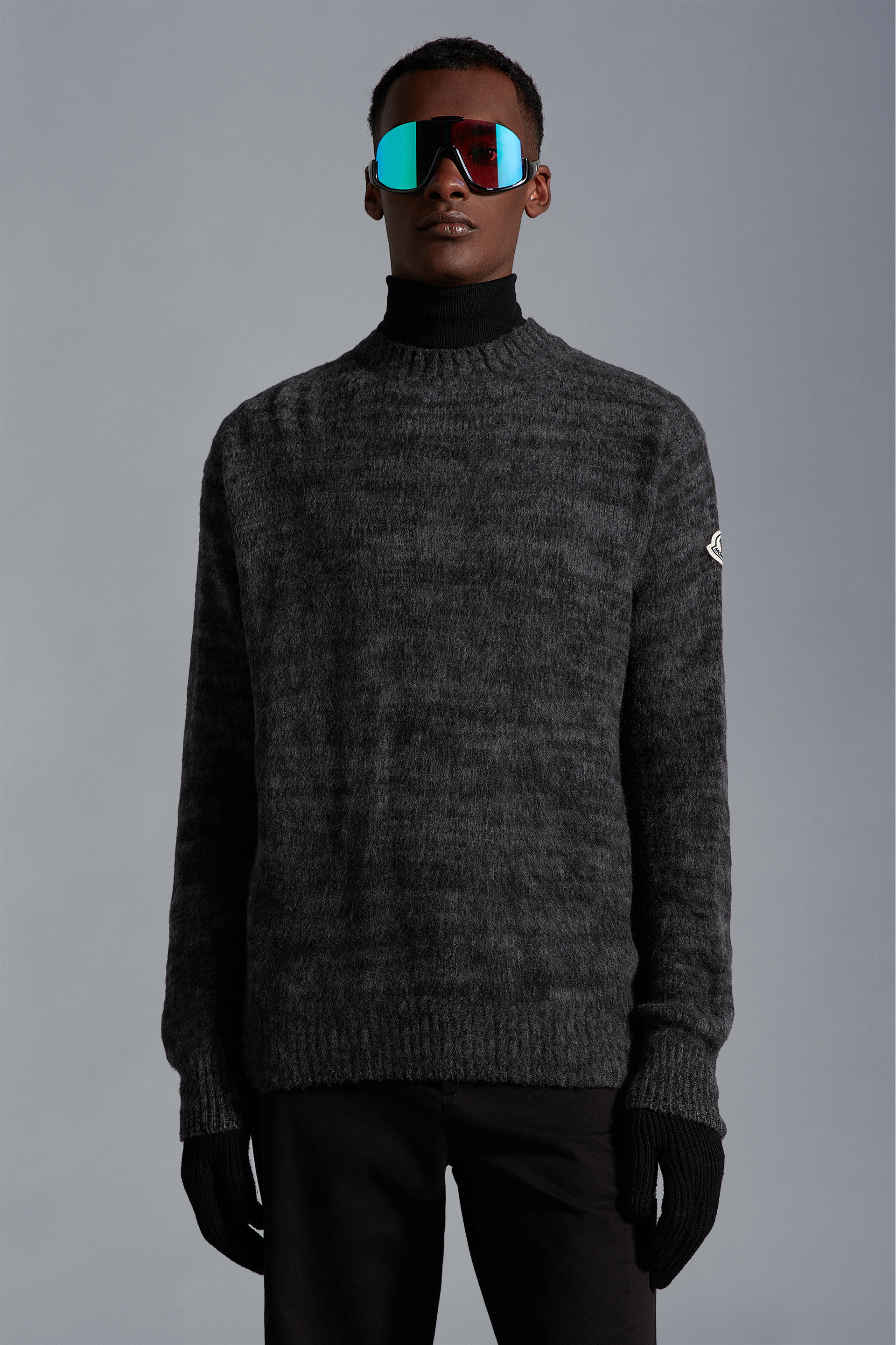 Shop Moncler Moulin� Virgin-wool Jumper In Gray